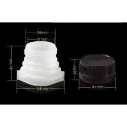 30mm plastic spout cap for water doy pack bag pouch